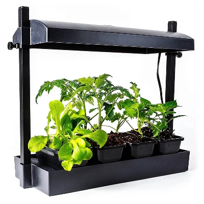 SunBlaster 1600218 T5HO Indoor Canopy Micro Grow Light Garden System With 1, 12-Inch 11-Watt 6400K Strip Light & 1 NanoTech T5 Reflector, Black - Image 3