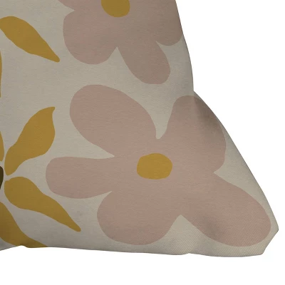 Urban Wild Studio Black Coffee Morning Tan Outdoor Throw Pillow - Deny Designs