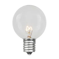 Novelty Lights Globe Outdoor String Lights With 25 In-Line Sockets Black Wire 25 Feet