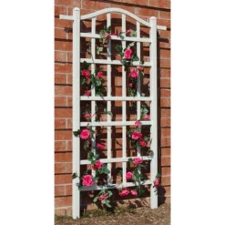 75" Melrose Vinyl Trellis - White - Dura-Trel