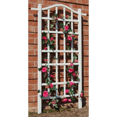 75" Melrose Vinyl Trellis - White - Dura-Trel