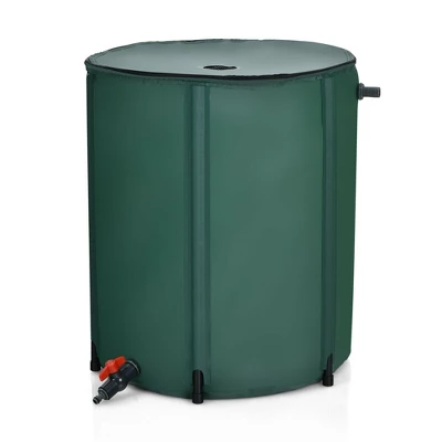 Costway 60 Gallon Portable Rain Barrel Collapsible Tank Water Collector Spigot Filter - Image 9