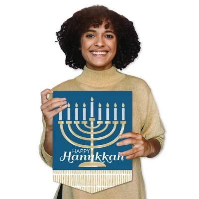 Big Dot Of Happiness Happy Hanukkah - Outdoor Home Decorations - Double-Sided Chanukah Holiday Party Garden Flag - 12 X 15.25 Inches - Image 7