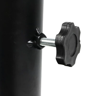 Sunnydaze Decor Sunnydaze Outdoor Heavy-Duty Cast Iron Decorative Patio Yard Round Umbrella Base Stand - 18" - Black - Image 2