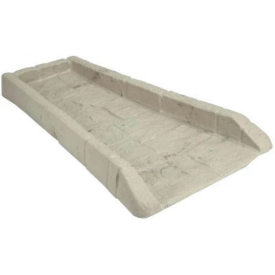 Suncast SB24 Decorative Rain Gutter Downspout Splash Block, Light Taupe (4 Pack) - Image 4