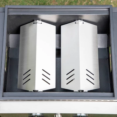 Captiva Designs E02GR010 2-Burner Propane Gas Flat Top Grill And Griddle - Black - Image 7