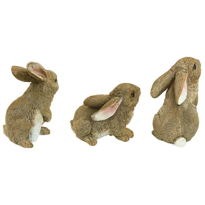 Design Toscano The Bunny Den, Garden Rabbit Statue: Set Of Six - Image 2