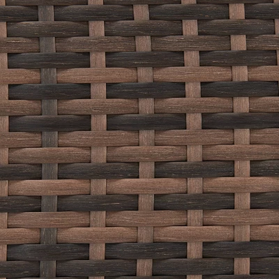 6pc Wicker Outdoor Conversation Set With Cushions - Orange - EDYO LIVING - Image 19