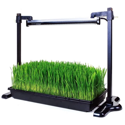 SunBlaster Universal Powder-Coated Aluminum Adjustable Lighting Stand With Heavy-Duty Plant Growing Tray, Fits All Size T5 Light Strips - Image 4