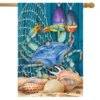 Crab Walk Summer House Flag Nautical 28 X 40 Briarwood Lane