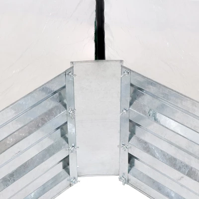 Sunnydaze Decor Sunnydaze Steel Raised Garden Bed With PVC Greenhouse Cover - Clear - Image 4