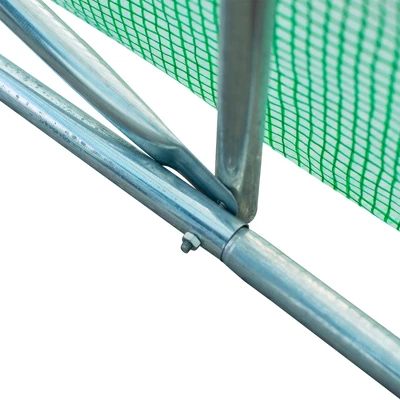 Outsunny 26' X 10' X 7' Outdoor Walk-In Tunnel Greenhouse With Roll-up Windows & Zippered Door, Steel Frame, & PE Cover - Image 5