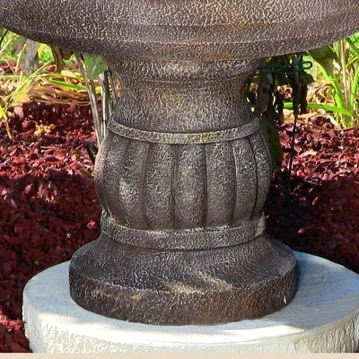 Sunnydaze Decor Sunnydaze 49"H Electric Fiberglass And Resin 4-Tier Mediterranean Outdoor Water Fountain - Image 9