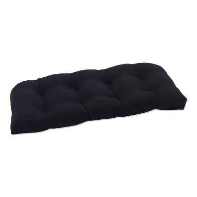 Outdoor Wicker Loveseat Cushion - Fresco Solid - Pillow Perfect - Image 3