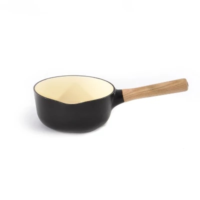 BergHOFF Ron 7" Saucepan 1.8qt., Enameled Cast Iron, Wood Handle - Image 5
