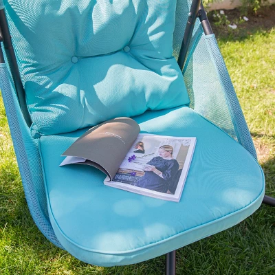 Barton Outdoor Patio Canopy Hanging Egg Chair Collapsible Egg Chair Seat - Image 3