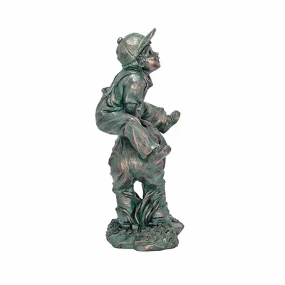 Design Toscano Leap Froggin Playing Boys Garden Statue - Image 5