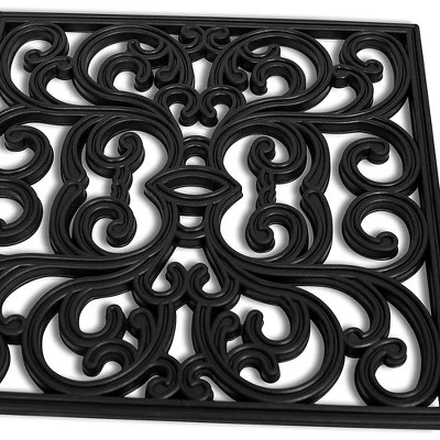 BirdRock Home Rubber Stepping Stone Tiles - 15 X 15" - Set Of 3 - Black - Image 4