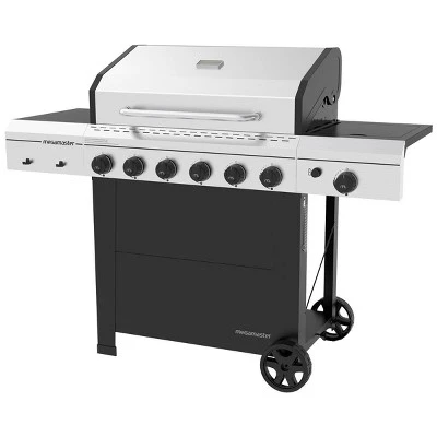 Megamaster 6-Burner Gas Grill With Stainless Steel Tong 720-0983CTG - Image 2