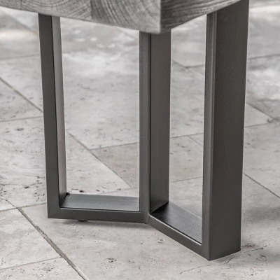 Verona Lightweight Concrete Dining Bench - Gray - Christopher Knight Home - Image 3