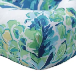 2pc 19" X 19" Outdoor/Indoor Vida Opal Blue Seat Cushion - Pillow Perfect