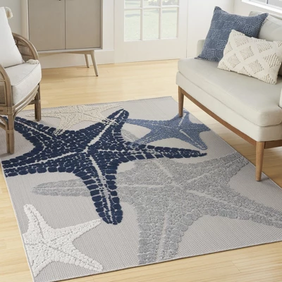 Nourison Aloha Coastal Starfish Outdoor Area Rug - Image 8