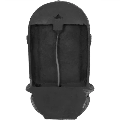 Sunnydaze Decor Sunnydaze Outdoor Florence Solar Wall Fountain With Battery Backup Feature - 27" - Image 8