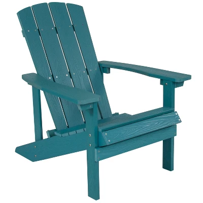 Flash Furniture Charlestown Commercial All-Weather Poly Resin Wood Adirondack Chair - Image 14