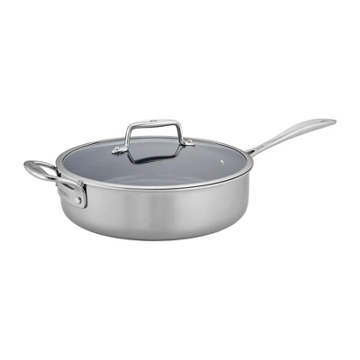 ZWILLING Clad CFX Stainless Steel Ceramic Nonstick Saute Pan - Image 7