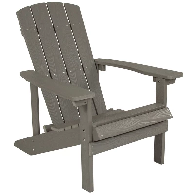 Flash Furniture Charlestown Commercial All-Weather Poly Resin Wood Adirondack Chair - Image 15