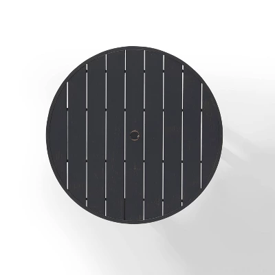 Kaplan 42" Outdoor Steel Round Dining Table Bronze - Crosley - Image 3