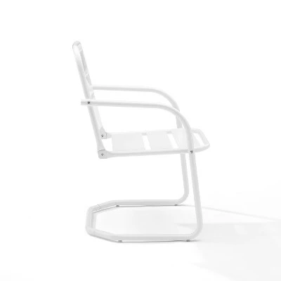 Brighton 2pc Metal Chair - White - Crosley - Image 2