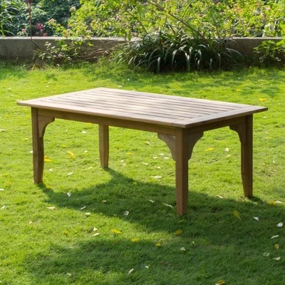 Caterina Teak Patio Coffee Table - Cambridge Casual - Image 2