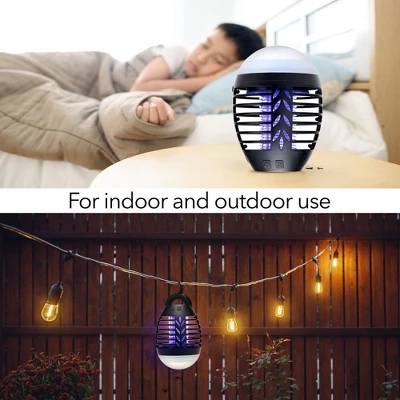 Dartwood Outdoor Bug Zapper - Waterproof, USB Rechargeable And Battery Powered Mosquito Killer, Insect Trap And Fly Swatter (2-4 Packs) - Image 7