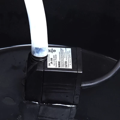 Costway Garden Rustic Wishing Well Water Fountain Wooden Outdoor Electric Backyard Pump - Image 9