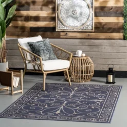 NuLOOM Chara Traditional Vines Machines Washable Indoor/Outdoor Patio Area Rug