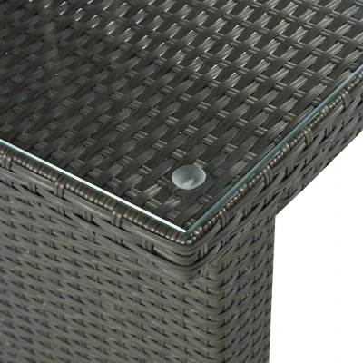 6 PCS Patio Outdoor Rattan Sectional Sofa Set, Conversation Seating Group With Cushions-ModernLuxe - Image 14