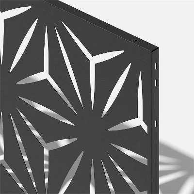 NewTown Decorative Outdoor Privacy Screen Panels, Metal Laser Cut Privacy Screen Decorative Patio Metal Fence For Outdoor Indoor Decor-The Pop Home - Image 2