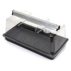 SunBlaster SL1600205 T5HO Mini Greenhouse Kit With NanoDome & Double-Thick Tray For Flower, Herbs, And Veggie Seed Starting Or Plant Propagation