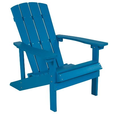 Flash Furniture Charlestown Commercial All-Weather Poly Resin Wood Adirondack Chair - Image 8