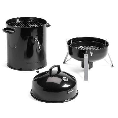 Cuisinart Vertical 18" Charcoal Smoker COS-118 Black - Image 2
