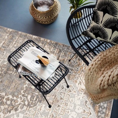 World Rug Gallery Distressed Traditional Indoor/Outdoor Area Rug - Image 5