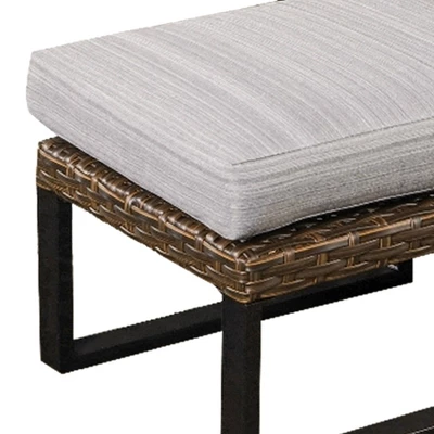 Wicker Patio Ottoman - Patio Festival - Image 2