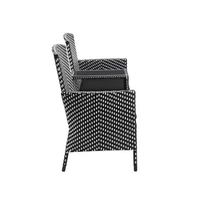 2pc Maksville Aluminum Patio Loveseat & Storage Bench - MiBasics - Image 8