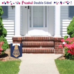 Big Dot Of Happiness My Dad Is Rad - Outdoor Home Decorations - Double-Sided Father's Day Party Garden Flag - 12 X 15.25 Inches