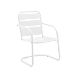 Brighton 2pc Metal Chair - White - Crosley