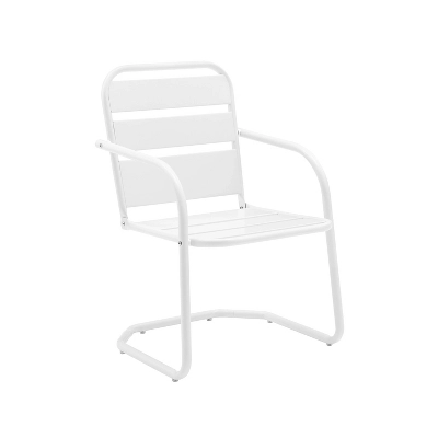 Brighton 2pc Metal Chair - White - Crosley