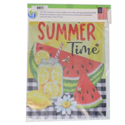 Home & Garden Sweet Summertime - One Garden Flag 18.0 Inches - Watermelon Lemonade - 4575Fm - Polyester - Yellow - Image 2