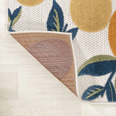 Limone Bold Lemon High-Low Indoor/Outdoor Area Rug - JONATHAN Y - Image 6