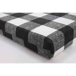 2pk Anderson Squared Corners Outdoor Seat Cushions Black - Pillow Perfect